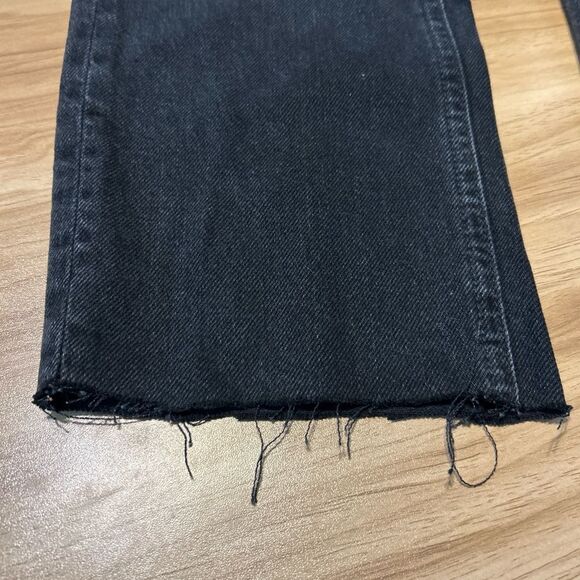 Free People We The Free CRVY Siren Low Rise Straight Jeans Black Size 25 - Picture 6 of 13